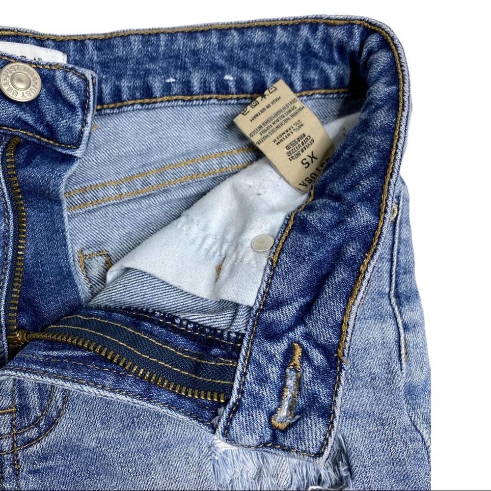 Just USA Authentic Jean Shorts Distressed Size XS - Picture 5 of 8